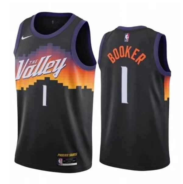 Баскетбольна джерсі Nike NBA Phoenix Suns №1 Devin Booker City Edition print від компанії Basket Family - фото 1