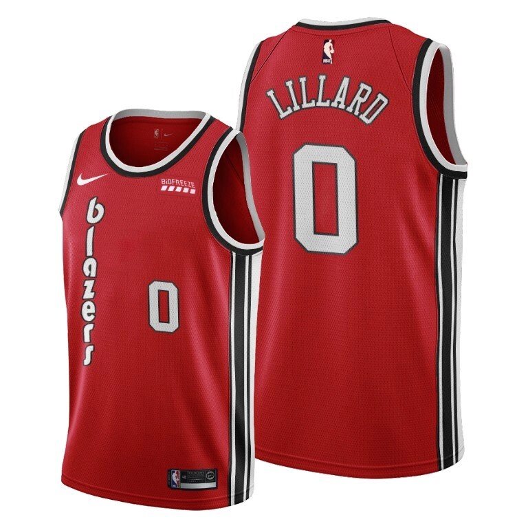 Баскетбольна джерсі Nike NBA Portland Trail Blazers №0 Damian Lillard blazers червона від компанії Basket Family - фото 1