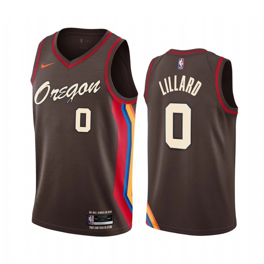 Баскетбольна джерсі Nike NBA Portland Trail Blazers №0 Даміан Лиллард чорна print від компанії Basket Family - фото 1