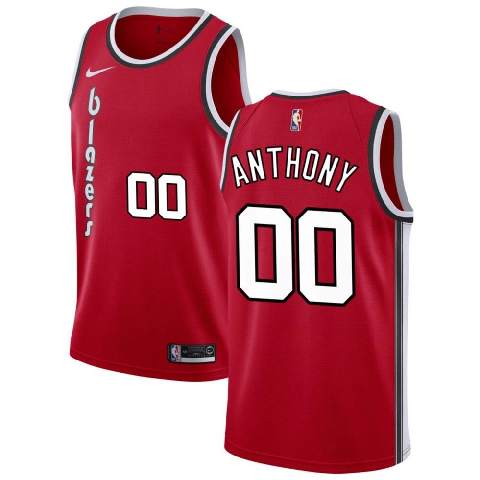 Баскетбольна джерсі Nike NBA Portland Trail Blazers №00 Carmelo Anthony blazers червона від компанії Basket Family - фото 1