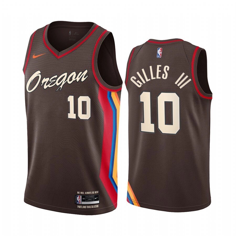 Баскетбольна джерсі Nike NBA Portland Trail Blazers №10 Harry Giles III чорна print від компанії Basket Family - фото 1