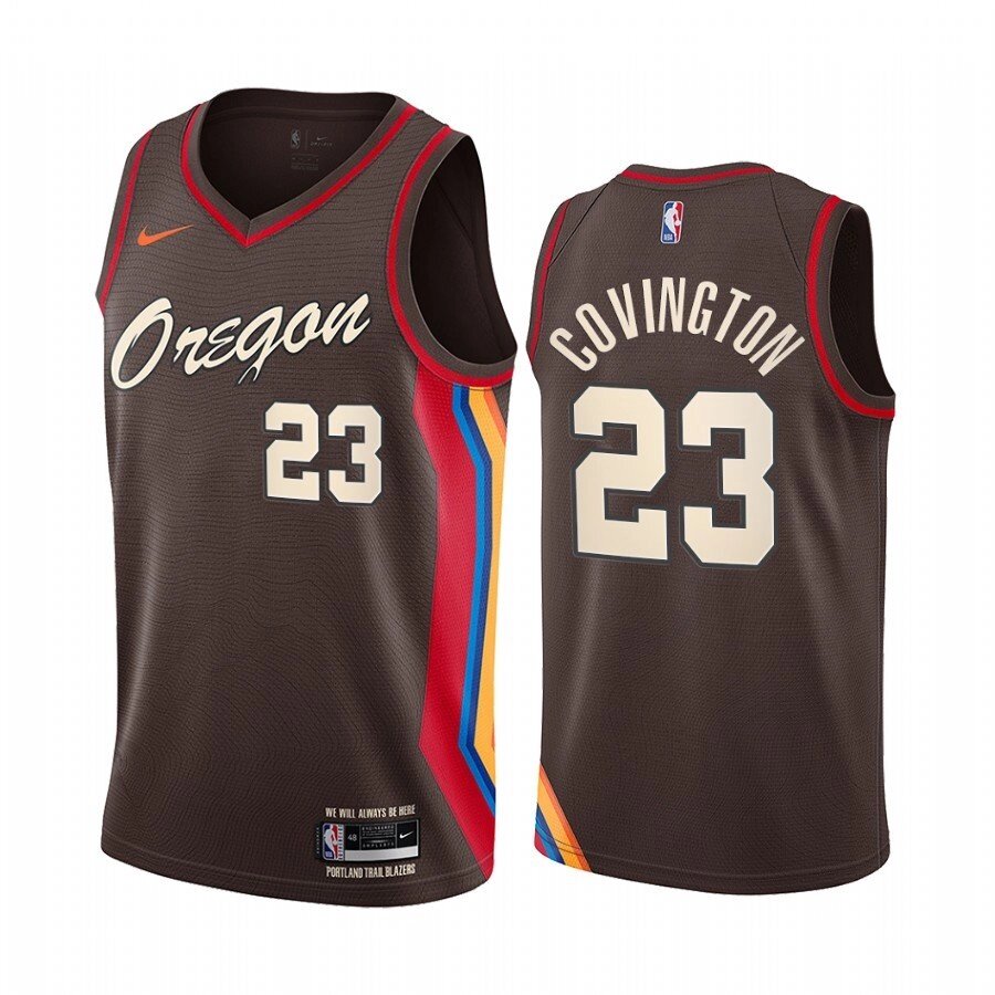 Баскетбольна джерсі Nike NBA Portland Trail Blazers №23 Robert Covington чорна print від компанії Basket Family - фото 1