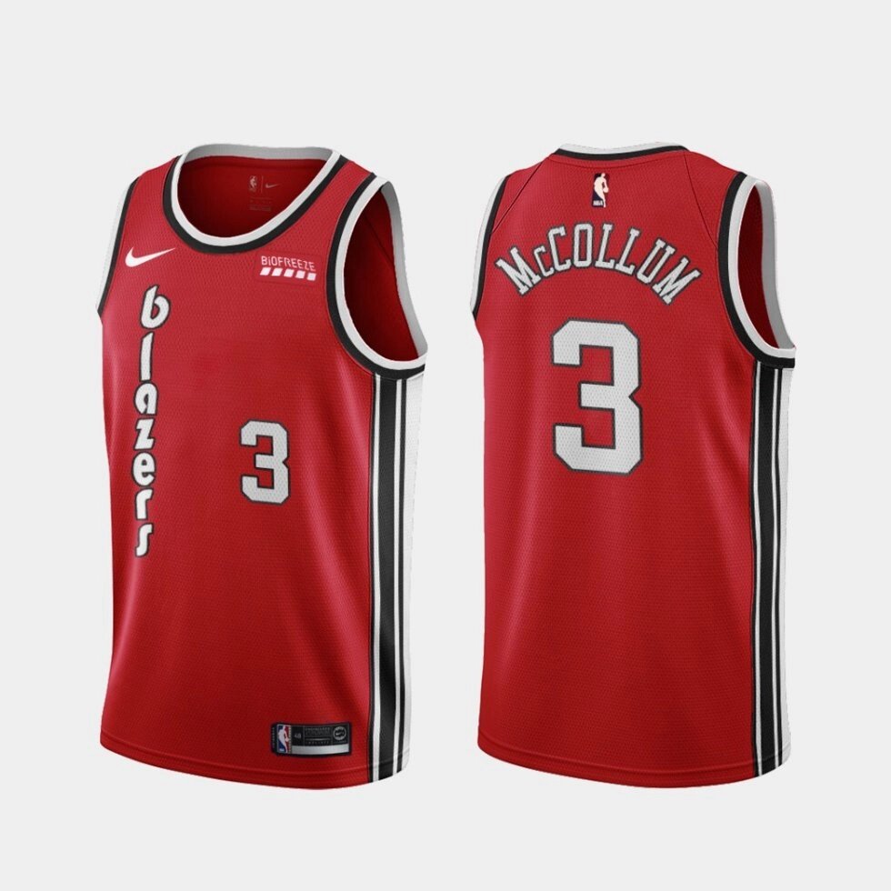 Баскетбольна джерсі Nike NBA Portland Trail Blazers №3 CJ McCollum blazers червона від компанії Basket Family - фото 1