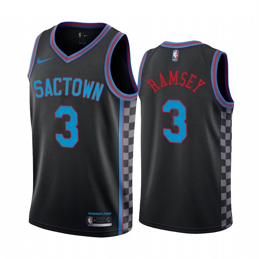 Баскетбольна джерсі Nike NBA Sacramento Kings №3 Jahmi'us Ramsey чорна print від компанії Basket Family - фото 1
