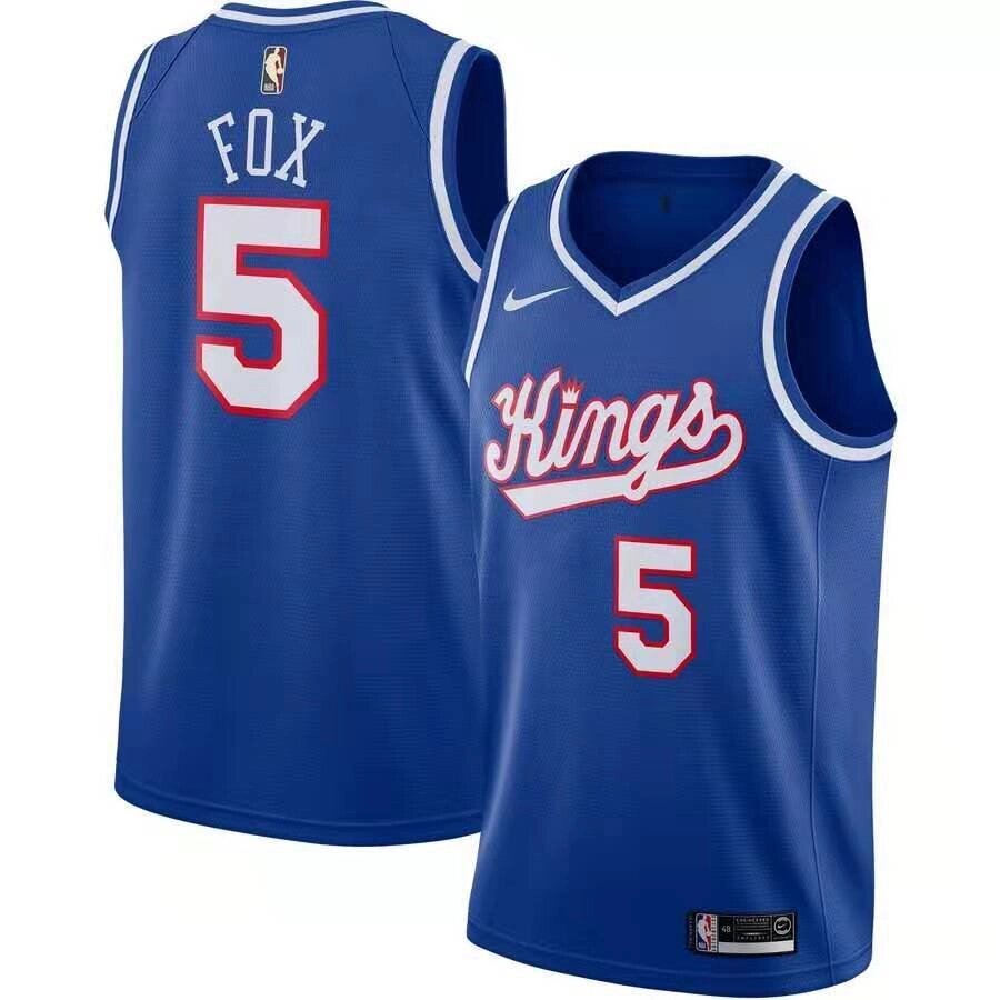 Баскетбольна джерсі Nike NBA Sacramento Kings №5 De "Aaron Fox синя від компанії Basket Family - фото 1