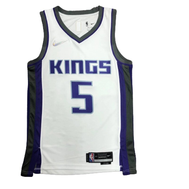 Баскетбольна джерсі Nike NBA Sacramento Kings №5 De'Aaron Fox white print від компанії Basket Family - фото 1