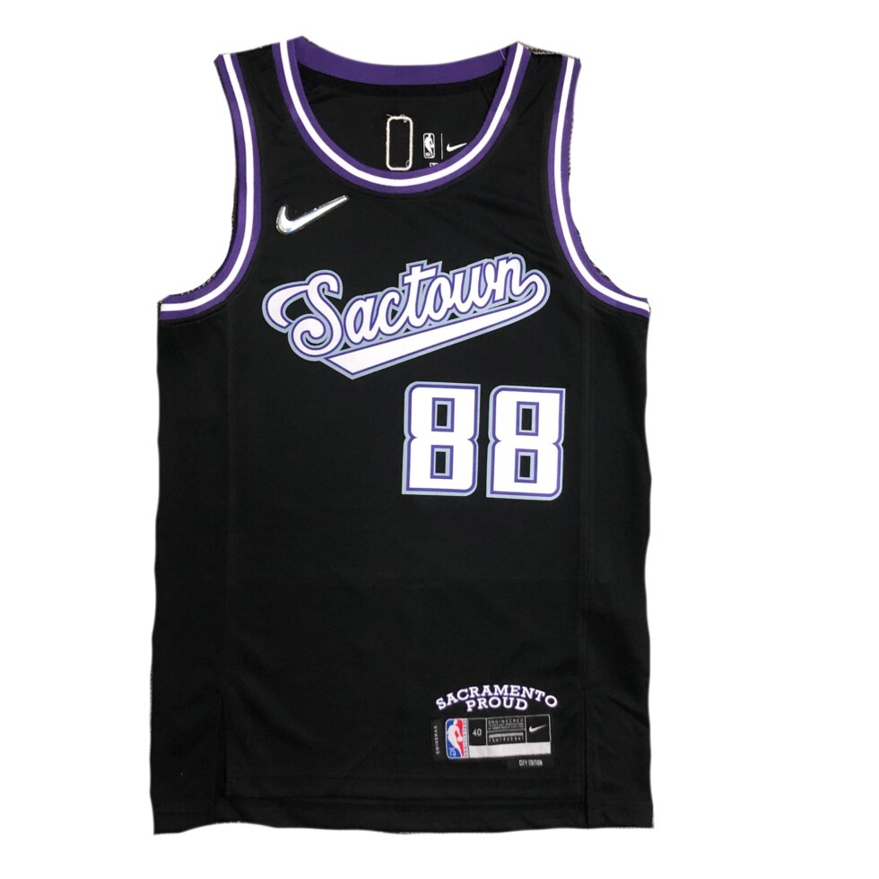 Баскетбольна джерсі Nike NBA Sacramento Kings №88 Neemias Queta Black Print від компанії Basket Family - фото 1