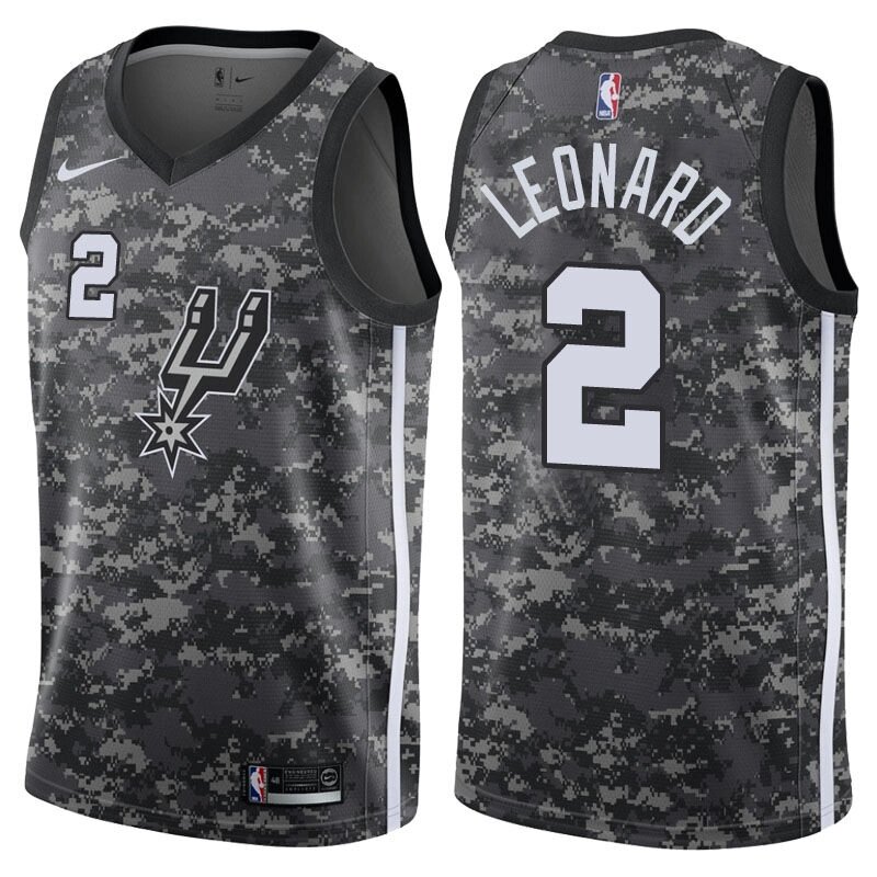 Баскетбольна джерсі Nike NBA San Antonio Spurs №2 Kawhi Leonard grey від компанії Basket Family - фото 1