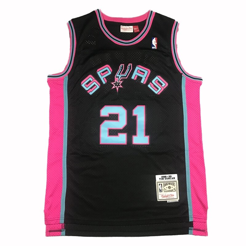 Баскетбольна джерсі Nike NBA San Antonio Spurs №21 Tim Duncan black від компанії Basket Family - фото 1