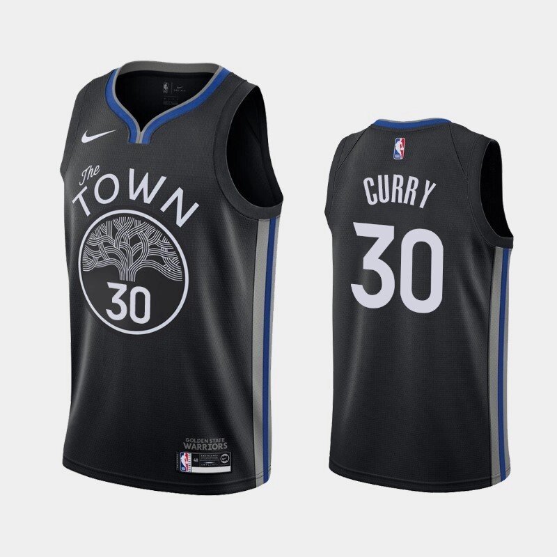 Баскетбольна джерсі Nike NBA the TOWN №30 Steph Curry чорна від компанії Basket Family - фото 1