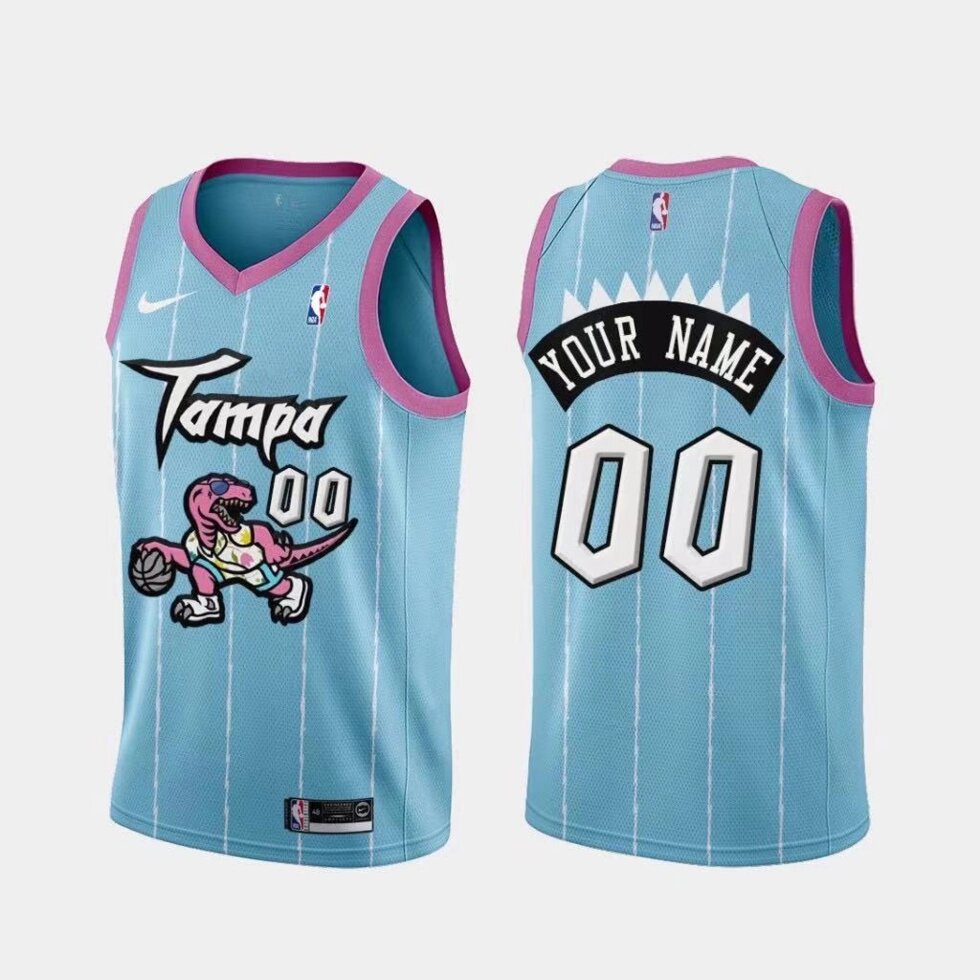 Баскетбольна джерсі Nike NBA Toronto Raptors №00 You Name Blue print від компанії Basket Family - фото 1