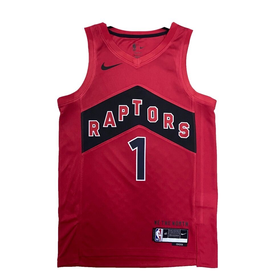 Баскетбольна джерсі Nike NBA Toronto Raptors №1 Tracy McGrady Red  Print від компанії Basket Family - фото 1