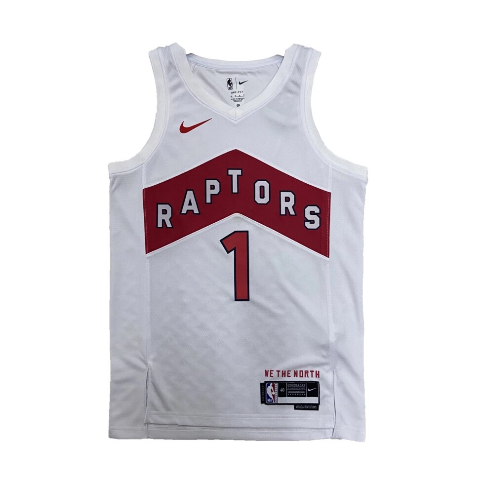 Баскетбольна джерсі Nike NBA Toronto Raptors №1 Tracy McGrady White Print від компанії Basket Family - фото 1