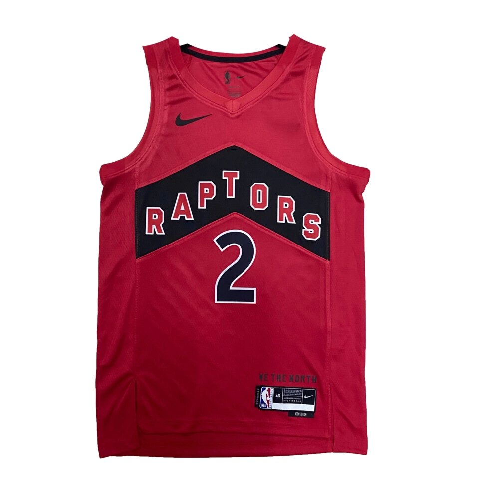 Баскетбольна джерсі Nike NBA Toronto Raptors №2 Kawhi Leonard Red  Print від компанії Basket Family - фото 1