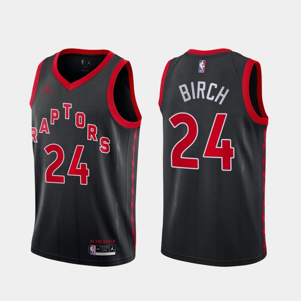 Баскетбольна джерсі Nike NBA Toronto Raptors №24 Khem Birch Black print від компанії Basket Family - фото 1