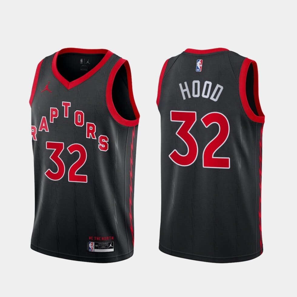 Баскетбольна джерсі Nike NBA Toronto Raptors №32 Rodney Hood Black print від компанії Basket Family - фото 1