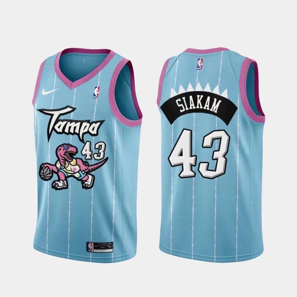 Баскетбольна джерсі Nike NBA Toronto Raptors №43 Pascal Siakam Blue print від компанії Basket Family - фото 1