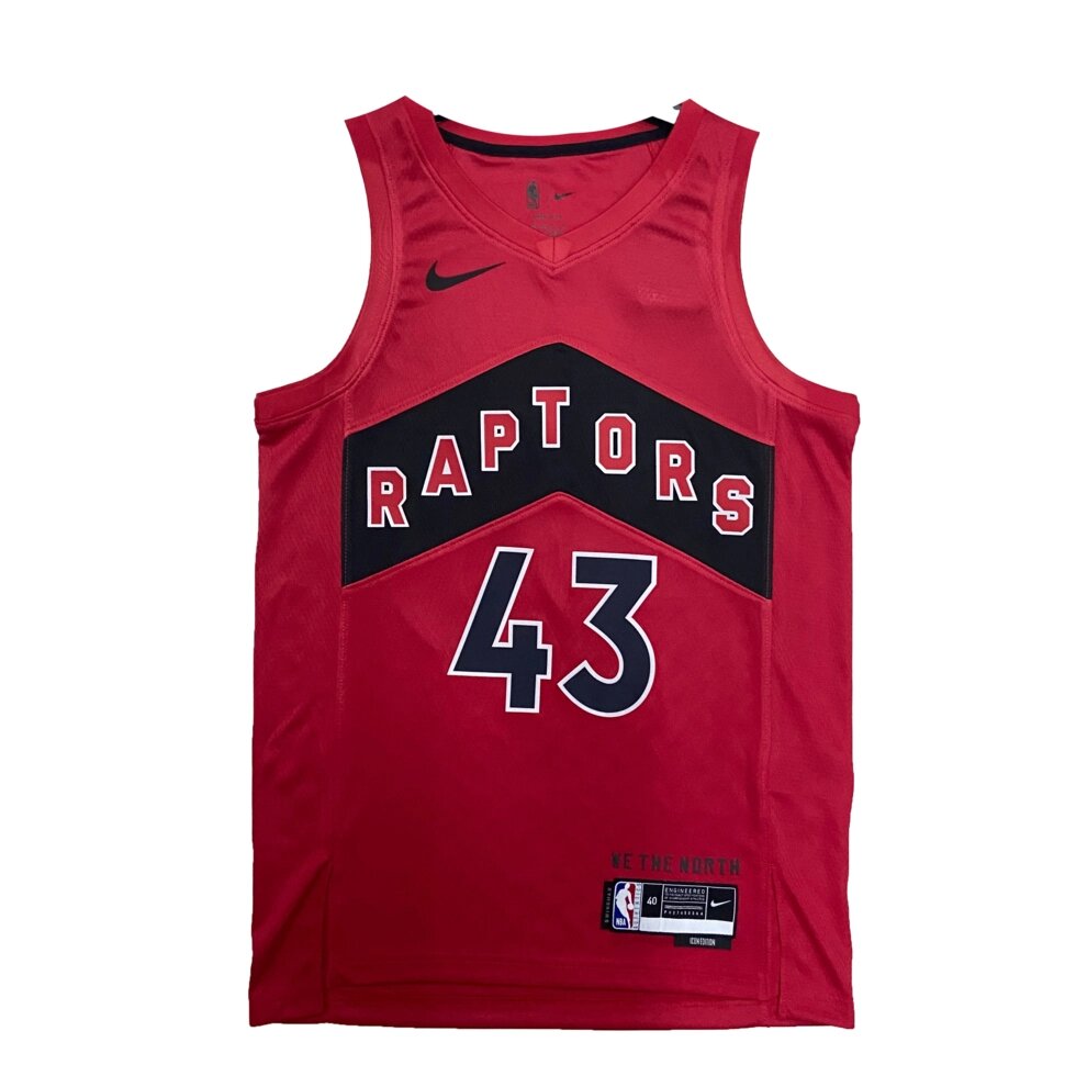 Баскетбольна джерсі Nike NBA Toronto Raptors №43 Pascal Siakam Red  Print від компанії Basket Family - фото 1
