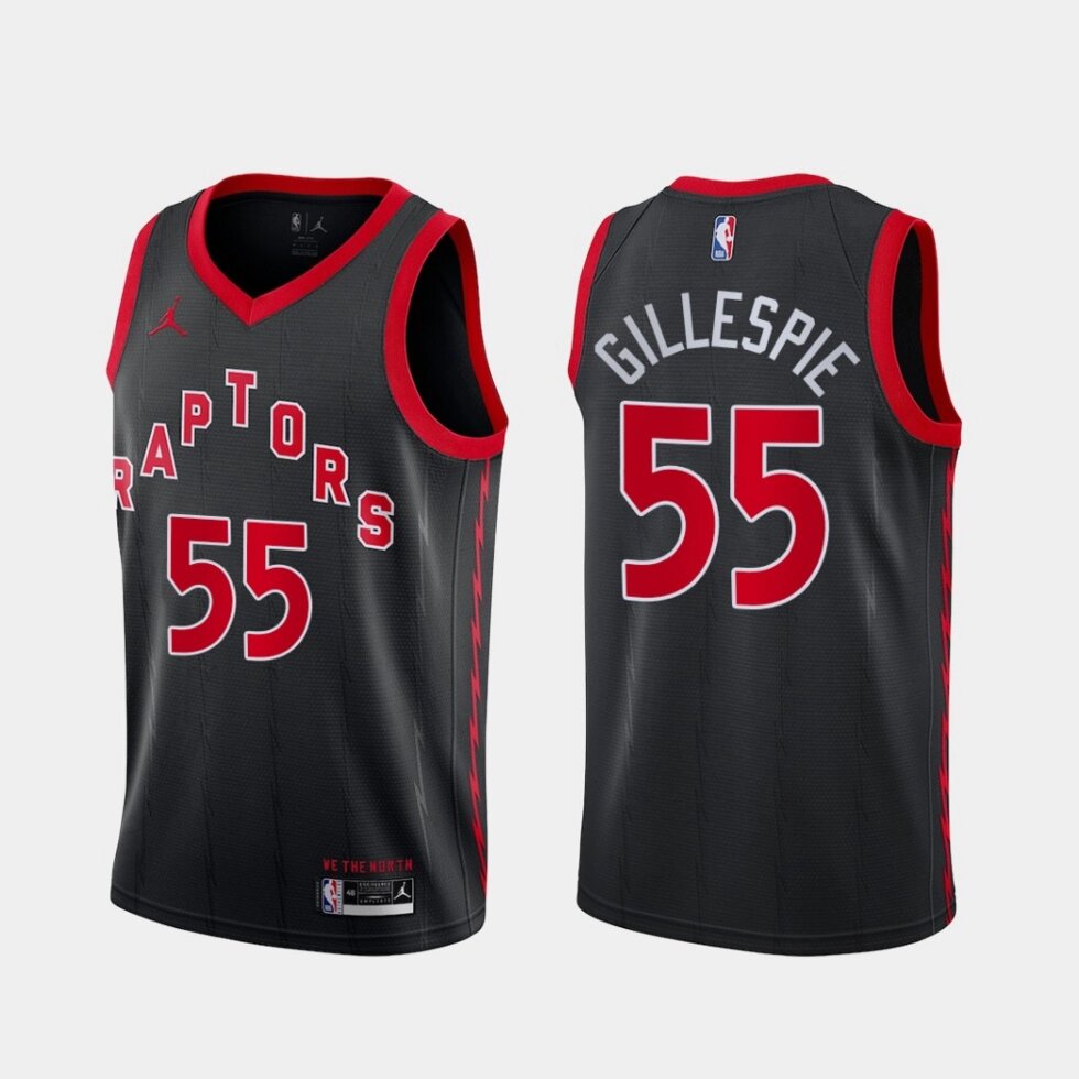 Баскетбольна джерсі Nike NBA Toronto Raptors №55 Freddie Gillespie Black print від компанії Basket Family - фото 1