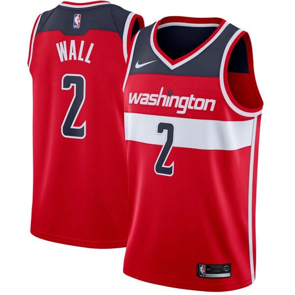 Баскетбольна джерсі Nike NBA Washington Wizards №2 John Wall червона від компанії Basket Family - фото 1