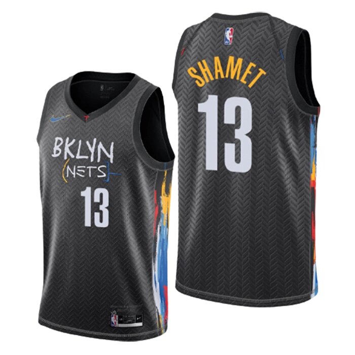 Баскетбольна форма 2021 Nike NBA Brooklyn Nets №13 James Harden black print від компанії Basket Family - фото 1