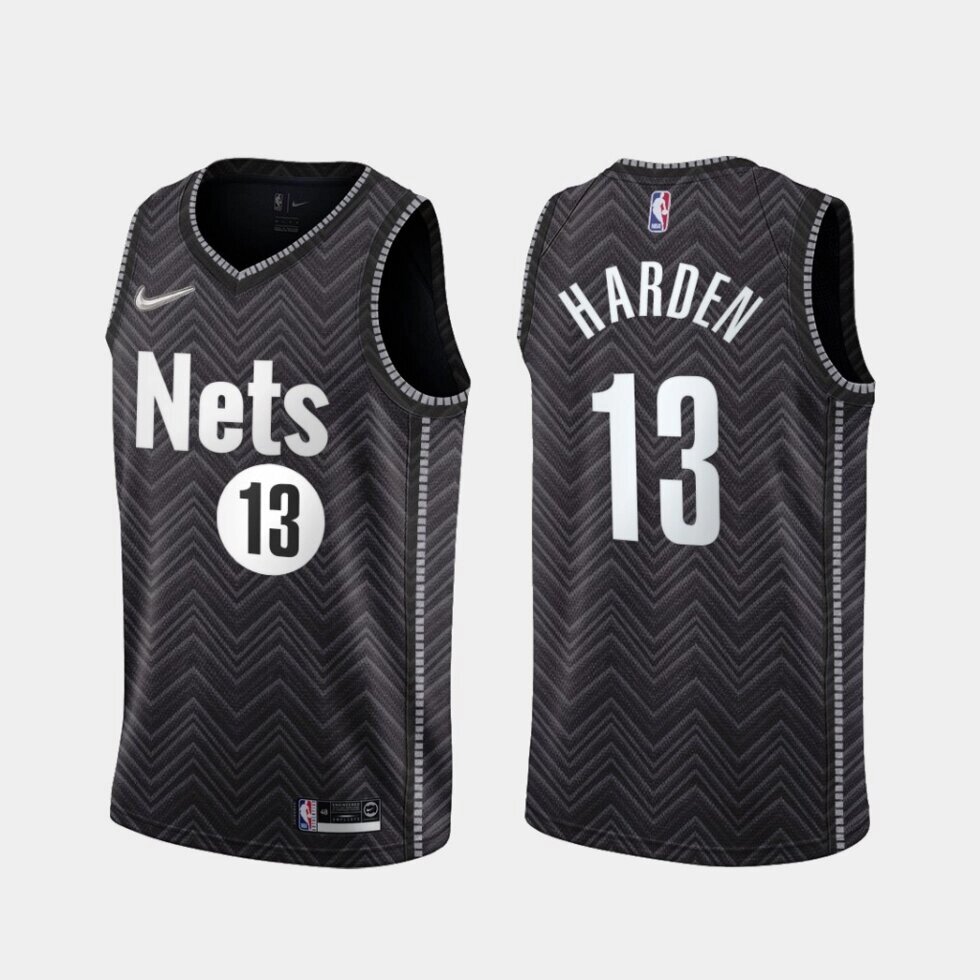 Баскетбольна форма 2021 Nike NBA Brooklyn Nets №13 James Harden black від компанії Basket Family - фото 1