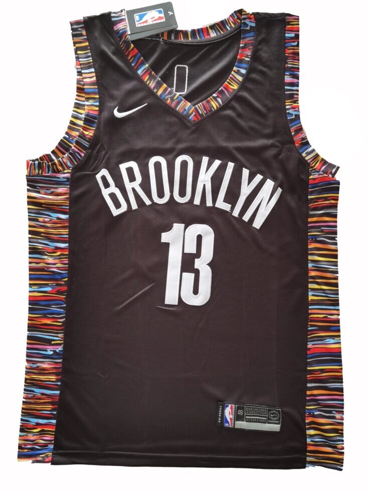 Баскетбольна форма 2021 Nike NBA Brooklyn Nets №13 James Harden Black від компанії Basket Family - фото 1