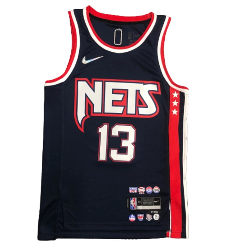 Баскетбольна форма 2021 Nike NBA Brooklyn Nets №13  James Harden blue print від компанії Basket Family - фото 1