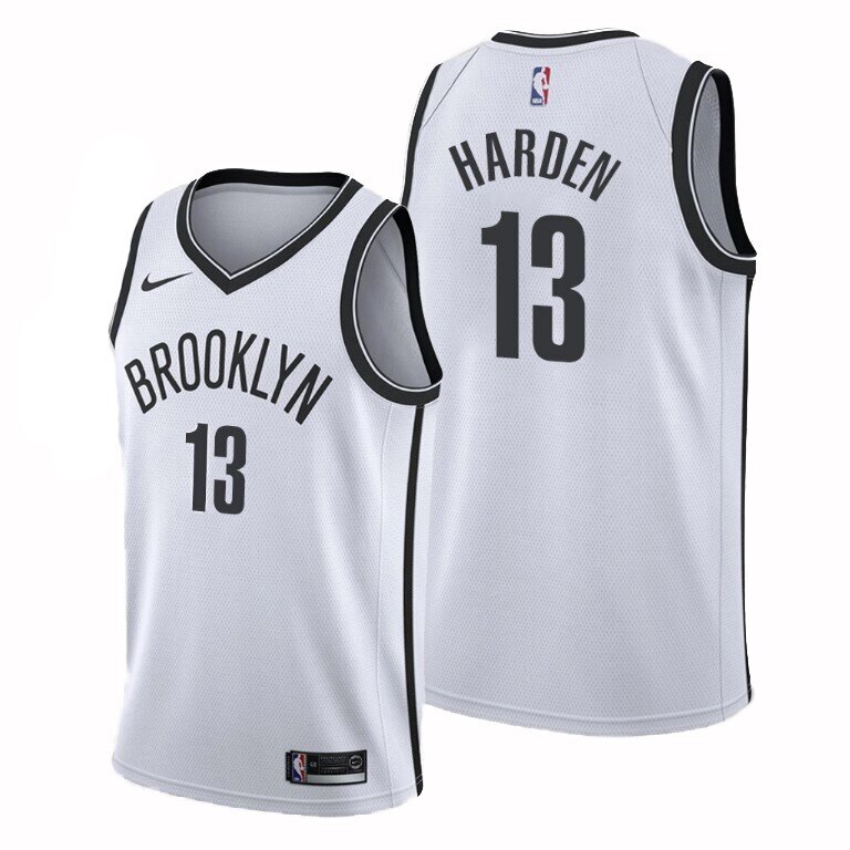 Баскетбольна форма 2021 Nike NBA Brooklyn Nets №13 James Harden White від компанії Basket Family - фото 1
