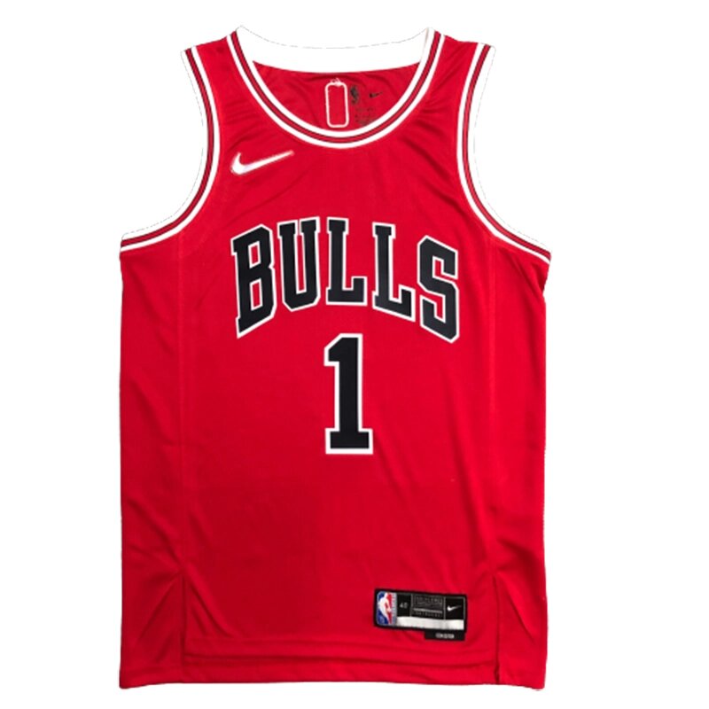 Баскетбольна форма 2021 Nike NBA Chicago Bulls №1 Derrick Rose City Edition print від компанії Basket Family - фото 1