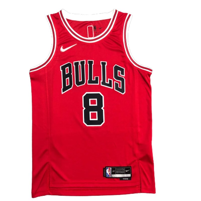 Баскетбольна форма 2021 Nike NBA Chicago Bulls №8 Zach LaVine City Edition print від компанії Basket Family - фото 1