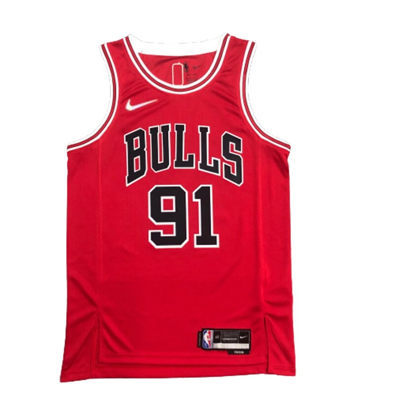 Баскетбольна форма 2021 Nike NBA Chicago Bulls №91 Dennis Rodman City Edition print від компанії Basket Family - фото 1
