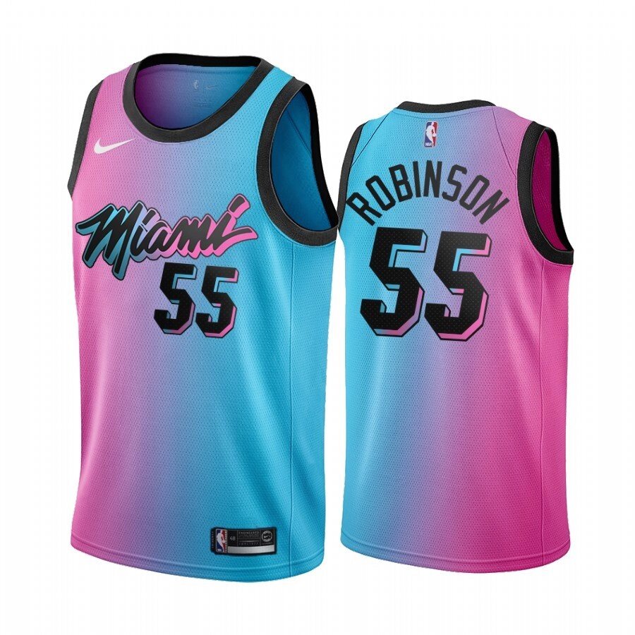 Баскетбольна форма 2021 Nike NBA Miami Heat №55 Duncan Robinson print від компанії Basket Family - фото 1