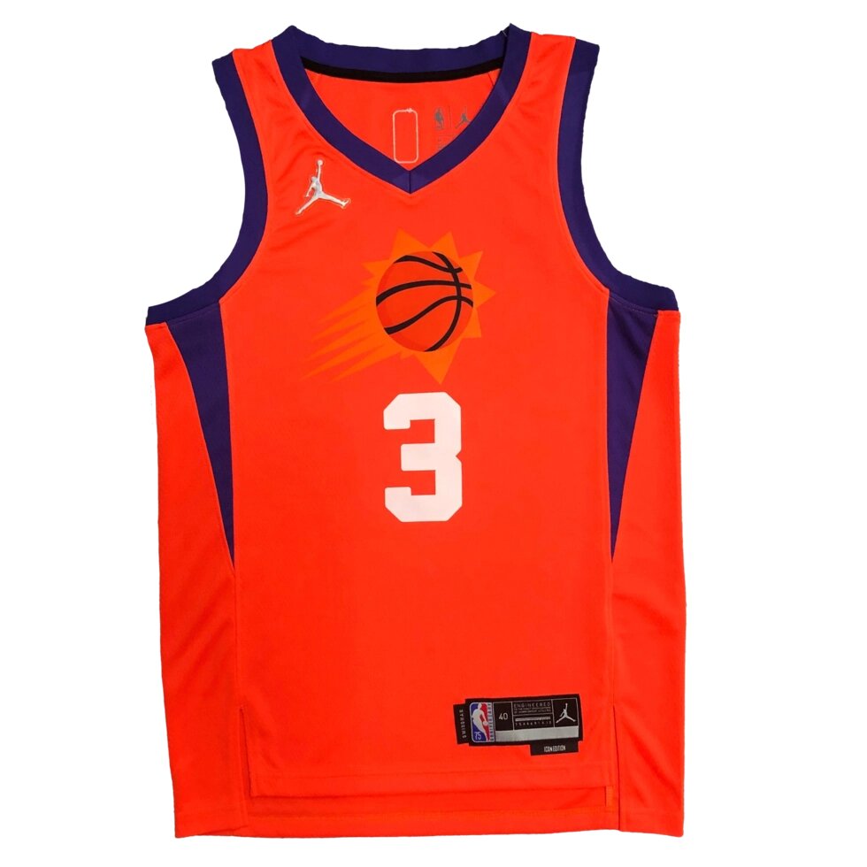 Баскетбольна форма 2022 Jordan NBA Phoenix Suns №3 Christopher Paul Yellow Print від компанії Basket Family - фото 1