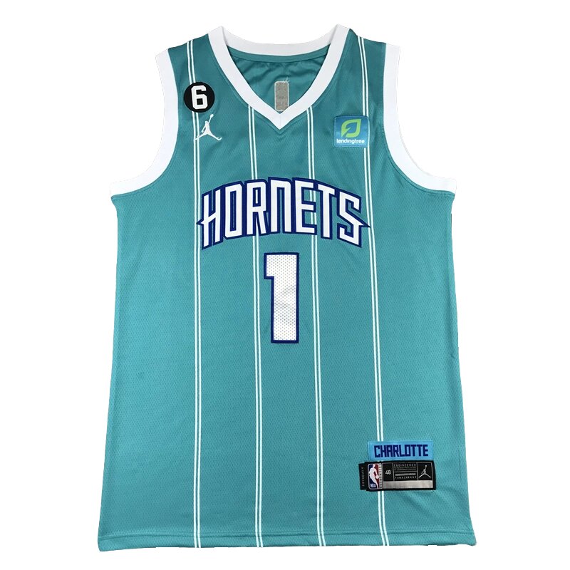 Баскетбольна форма 2023 Jordan NBA Charlotte Hornets №1 LaMelo Ball City Edition від компанії Basket Family - фото 1