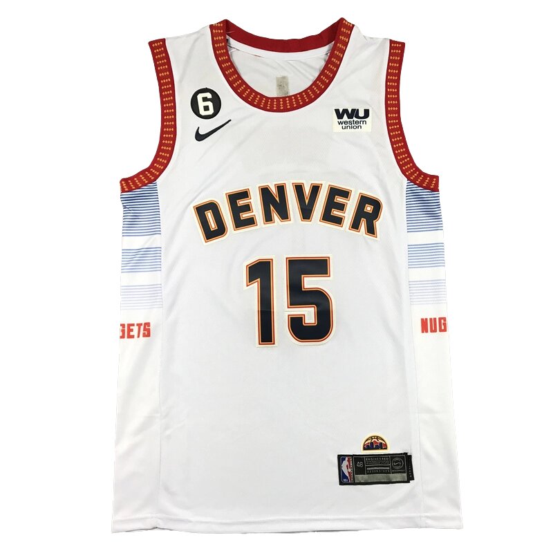 Баскетбольна форма 2023 Nike NBA Denver Nuggets №15 Nicola Jokic White від компанії Basket Family - фото 1