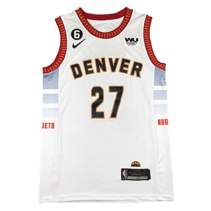 Баскетбольна форма 2023 Nike NBA Denver Nuggets №27 Jamal Murray White від компанії Basket Family - фото 1