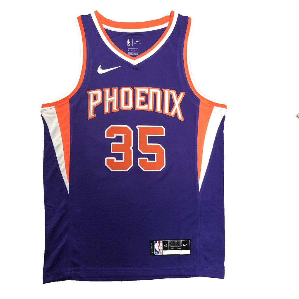 Баскетбольна форма 2023 Nike NBA Phoenix Suns №35 Kevin Durant Purple Print від компанії Basket Family - фото 1