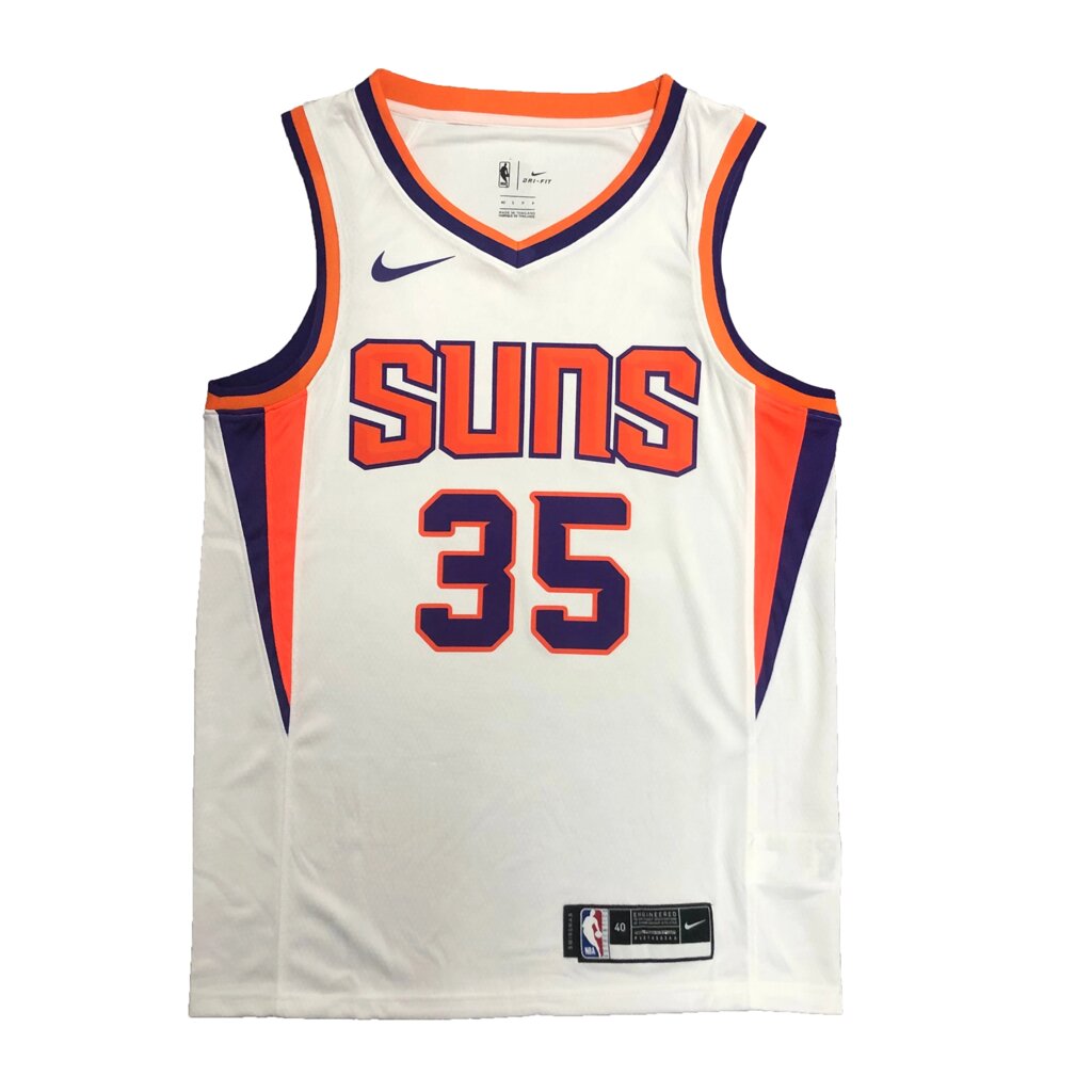 Баскетбольна форма 2023 Nike NBA Phoenix Suns №35 Kevin Durant White Print від компанії Basket Family - фото 1