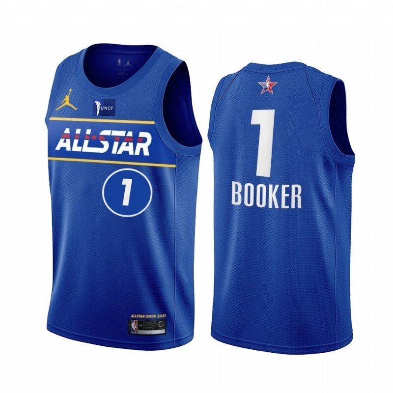 Баскетбольна форма All-Star 2021 Jordan NBA №1 Devin Booker print від компанії Basket Family - фото 1