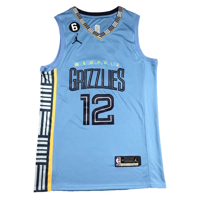 Баскетбольна форма Jordan NBA Memphis Grizzlies №12 Ja Morant Blue від компанії Basket Family - фото 1