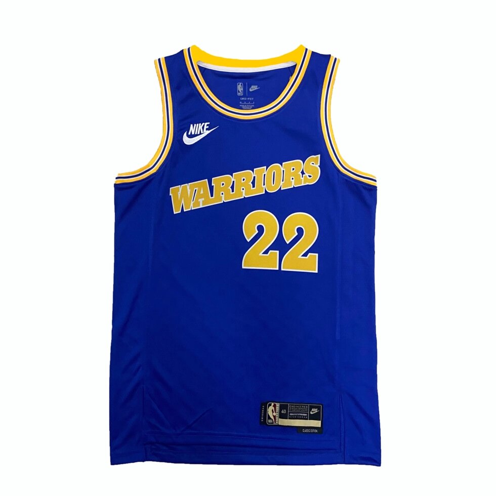 Баскетбольна форма NBA 2022-23 Golden State Warriors Nike №22 Andrew Wiggins Blue Print від компанії Basket Family - фото 1
