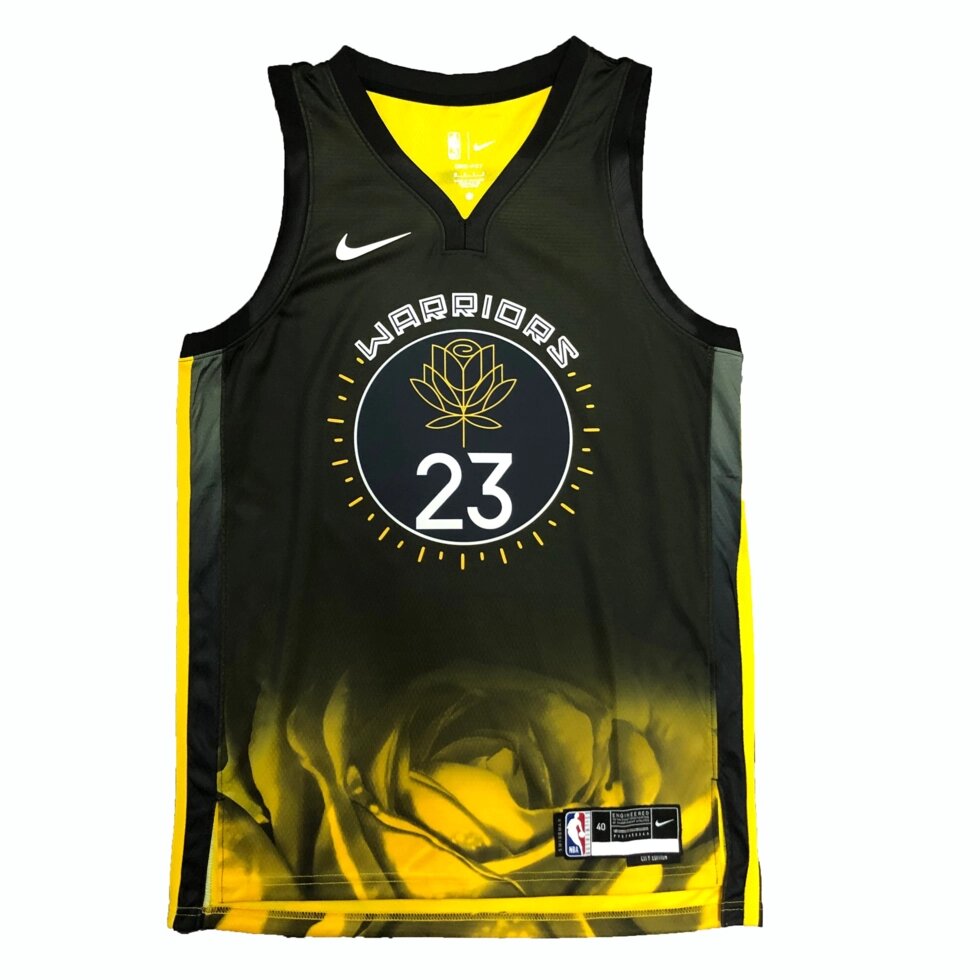 Баскетбольна форма NBA 2022-23 Golden State Warriors Nike №23 Draymond Green Black Print від компанії Basket Family - фото 1