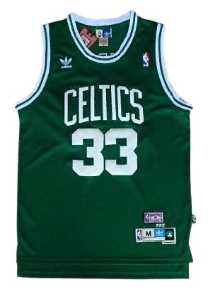 Баскетбольна форма NBA Boston Celtics №33 Larry Bird зелена від компанії Basket Family - фото 1