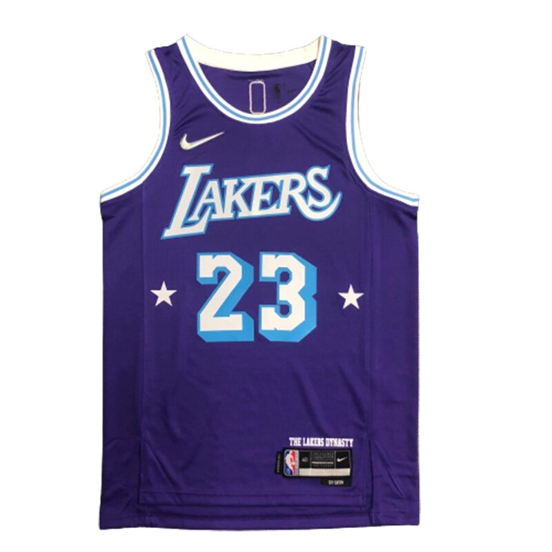 Баскетбольна форма NBA Los Angeles Lakers №23 Lebron James Purple print від компанії Basket Family - фото 1