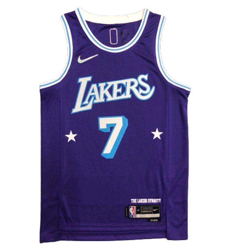 Баскетбольна форма NBA Los Angeles Lakers №7 Carmelo Anthony Print Purple від компанії Basket Family - фото 1
