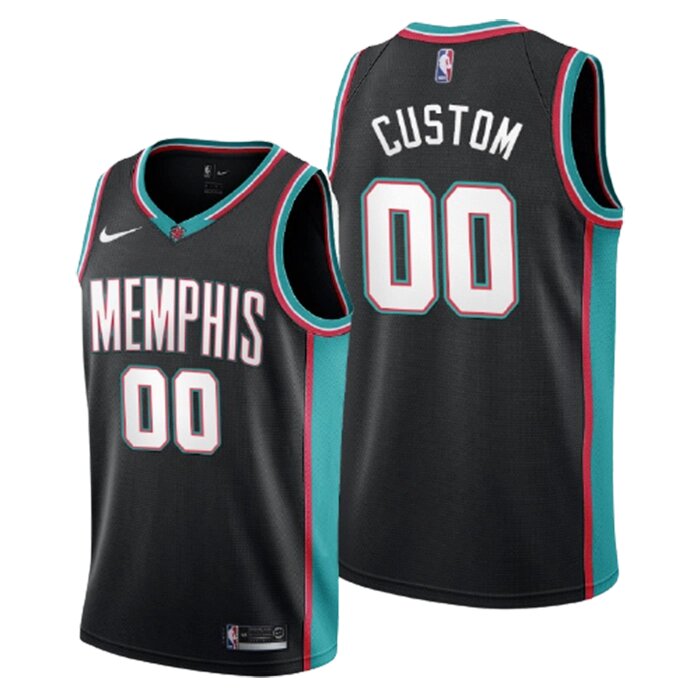 Баскетбольна форма NBA Memphis Grizzlies №00 Custom чорна print від компанії Basket Family - фото 1