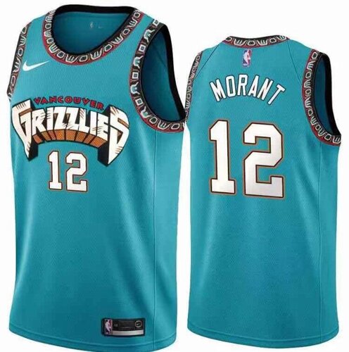 Баскетбольна форма NBA Memphis Grizzlies №12 Ja Morant бірюзова