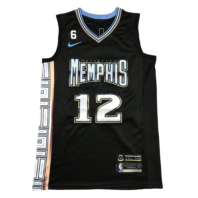Баскетбольна форма NBA Memphis Grizzlies №12 Ja Morant Black від компанії Basket Family - фото 1
