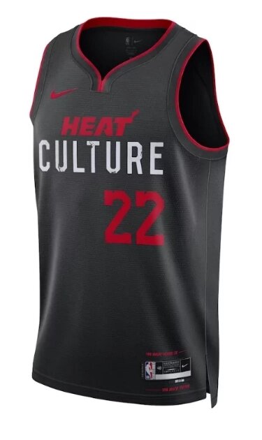 Баскетбольна форма Nike 2023-24 NBA Miami Heat №22 Jimmy Butler Black від компанії Basket Family - фото 1